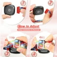 thumbnail image 5 of 2 pack Braided Bands Compatible with Fitbit Versa 4/Versa 3/Fitbit Sense/Sense 2, Adjustable Nylon Replacement Wristband for Women Men, 5 of 7
