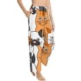 thumbnail image 2 of Fotbe Funny Cats Women's Pajama Pants,Sleepwear Pants,Pj Bottoms Drawstring And Pockets-, 2 of 9
