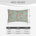 thumbnail image 4 of Naloa Autumn Branches Fox and Mushrooms Pillowcase, Throw Pillowcase, Wrinkle-Free, Stain-Resistant with Hidden Zipper for Bedroom Sofa-14"x20", 4 of 6
