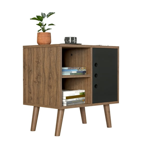 Buró MORU KYGO latte Mesita de noche Muebles para recamara Estilo minimalista