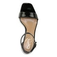 thumbnail image 4 of Sam Edelman Daniella Black Leather Ankle Strap Block Heeled Open Toe Sandals (BLACK, 11), 4 of 6
