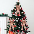 thumbnail image 4 of YAOMOBB Holiday Bows Flower Print Multi Layers Christmas Decor Clear Print DIY Christmas Tree Decor, 4 of 7