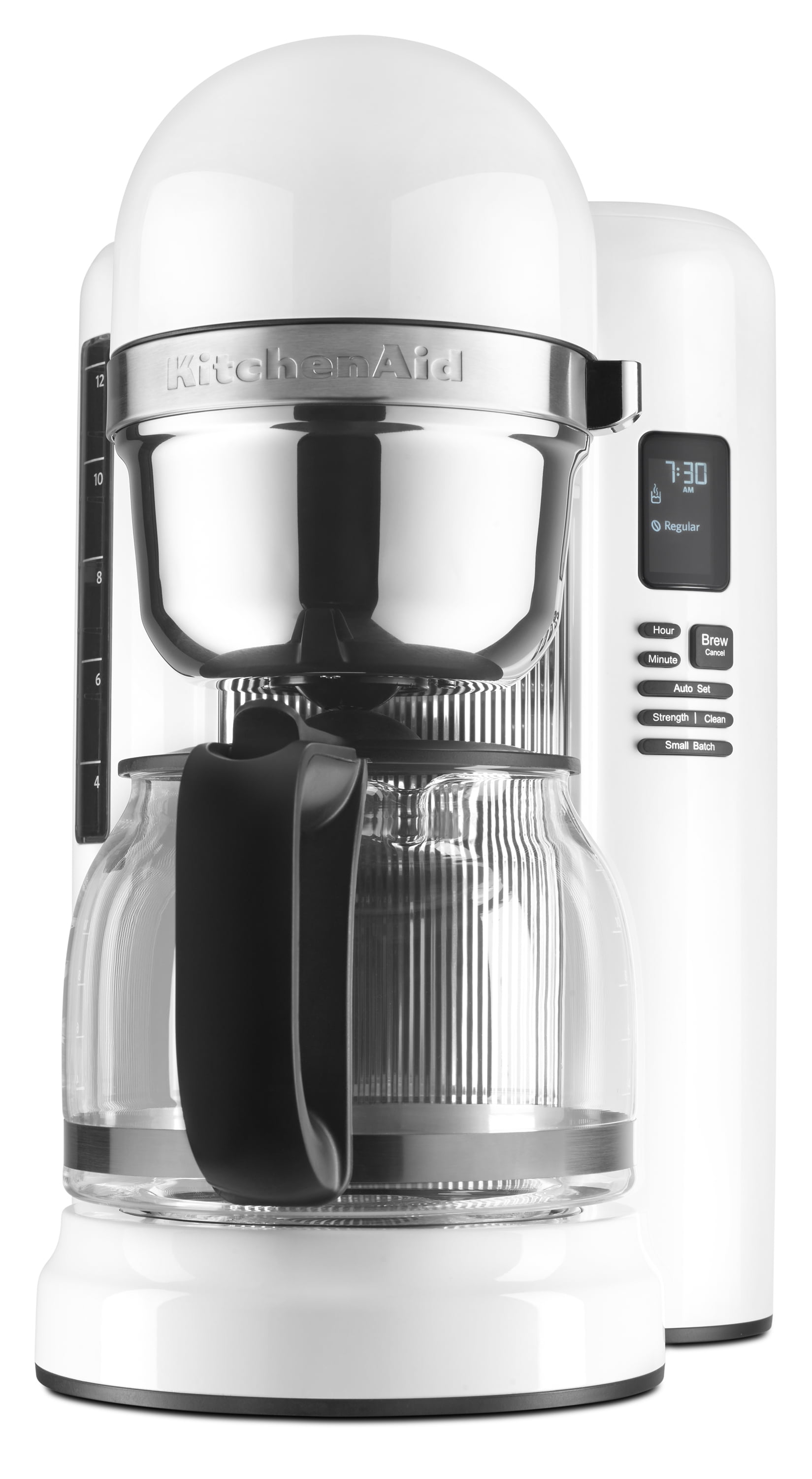 KitchenAid® 12 Cup Coffee Maker with One Touch Brewing, White (KCM1204WH) 