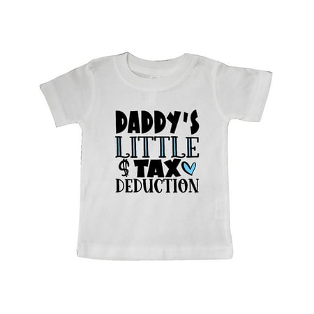 

Inktastic Daddy s Little Tax Deduction Blue Hearts Gift Baby Boy or Baby Girl T-Shirt