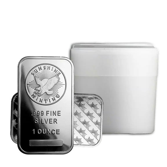 1 oz Silver Bar - Sunshine (Mint Mark SI) - Lot of 20