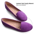 thumbnail image 2 of Zapatos planos SAILING LU para mujer, piel vegana, color morado, talla 6.5, 2 of 7