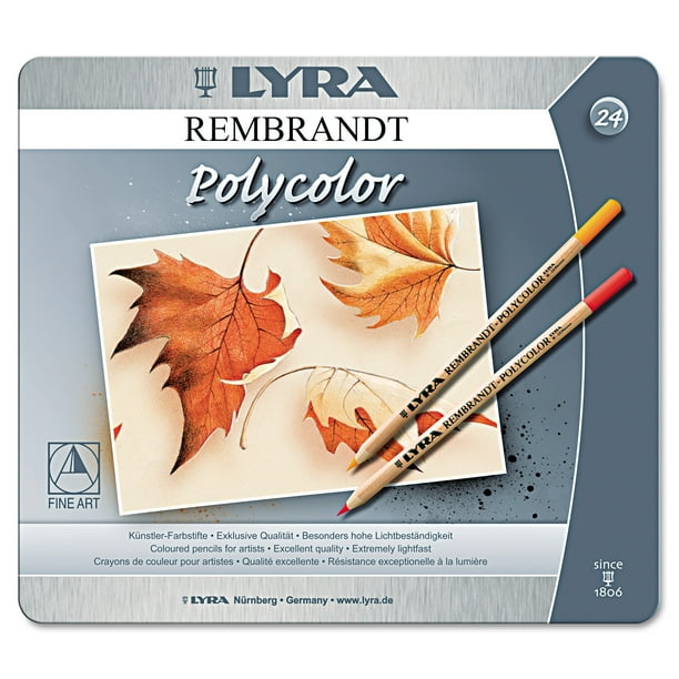 LYRA Artist Colored Woodcase Pencils, Assorted, 24/Pack DIX2001240