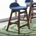 thumbnail image 2 of Chaise de Comptoir 24 Pouces Marron Moyen - Bleu (RTA), 2 of 7