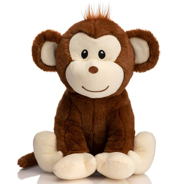 Peluche Mono HollyHOME de 30 cm Marrón para Niños