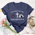 thumbnail image 4 of LUOGENLI T-shirts pour Femme pour Femmes T-Shirt Décontracté à Imprimé de Lettres Col Rond Manches Courtes T-Shirt Plusieurs Couleurs T-shirts pour Femmes T-shirts Graphiques Pêche Saint-Valentin Marine P, 4 of 5