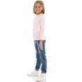 thumbnail image 2 of Cudlie Toddler Girls’ 5-Pack Long Sleeve Tees, Cotton Blend Crewnecks in Stylish Modern Colors, Sizes 12M–4T, 2 of 11