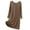 Brown, variant on Womens Nightgown Pure Cotton Long Sleeve Round Neck Loose Fit Sleepwear Solid Color Soft Comfortable Home Plus Size Loungewear