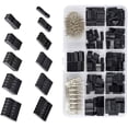 thumbnail image 1 of 620 Uds pin de conector 250V 2,54mm 18-26awg Pin de engarce conector conector de conector puente de cable y Kit de pines de engarce macho (negro), 1 of 8