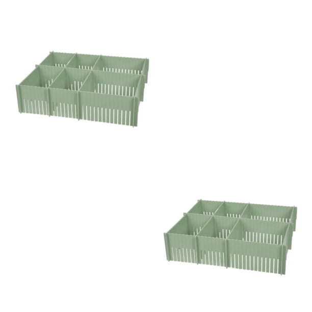 Monstrate Organizador divisor de cajones Personaliza y organiza cajones con divisores ajustables Combinación libre verde 3 piezas/juego verde 3 piezas/juego 2Conjunto