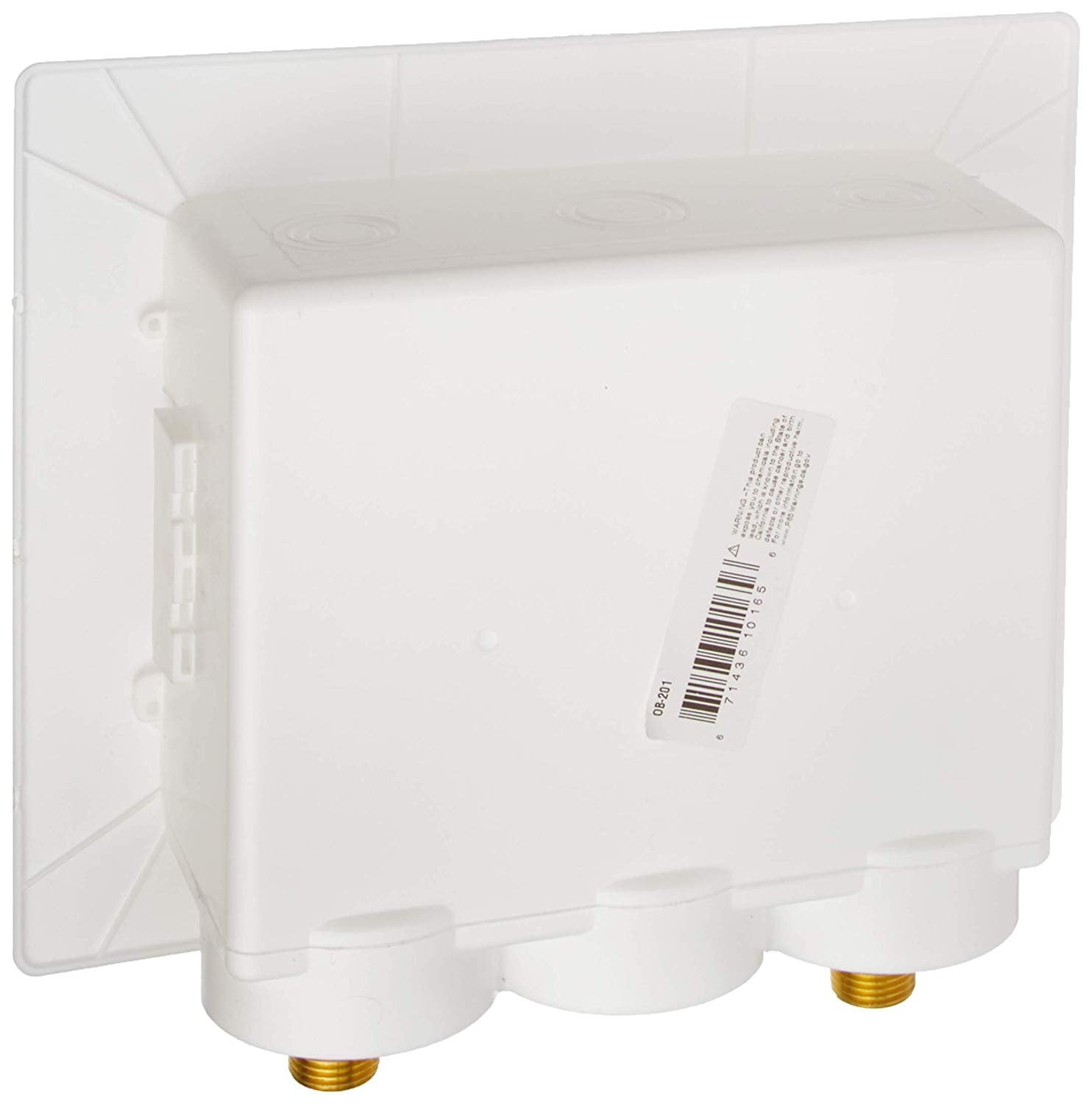 Danco Washing Machine Box OB-201 2-Valve Center Outlet - For Washer Machine Valves Box — Home & Garage Storage, Stackable Design
