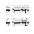 thumbnail image 1 of asddcavvf Door Slide Lock Keyless Entry Door Lock Thickened Stainless Steel Sliding Door Lock Easy To Install Gate Slide Lock With 12/24 Screws 2/4 Pack Replacement down Faucet Head, 1 of 3