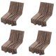 thumbnail image 2 of Fasiaou Microfiber Bath Towel 4 Pack(27.5" x 55"), Oversized Thick Towels, Soft, Super Absorbent and Fast Drying, No Fading Multipurpose Use for Sports, Travel, Fitness, Yoga,Brown, 2 of 6