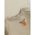 thumbnail image 6 of Bslissey Toddler Baby Girls Boys Christmas Fleece Lined Romper Long Sleeve Cartoon Embroidery Bodysuit Infant Casual Daily Clothes 6M 12M 24M 3T, 6 of 9