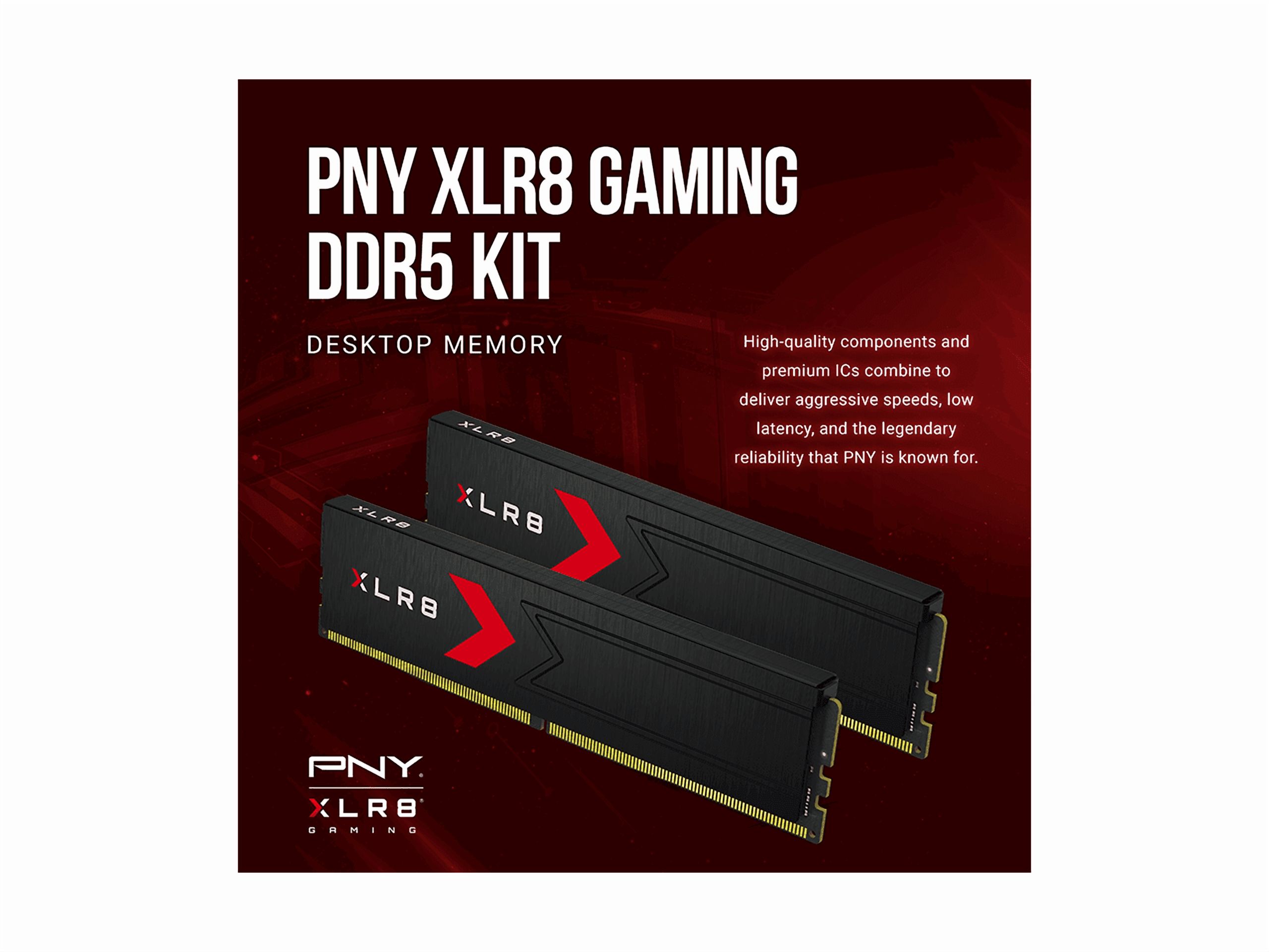 PNY XLR8 Gaming 32GB (2x16GB) DDR5 6000MHz CL36 Desktop Memory Kit