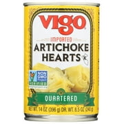 Vigo Kosher Quartered Artichoke Hearts, 14 oz Can