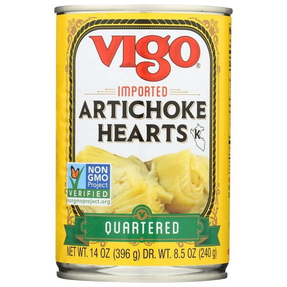 (12 Pack) Vigo Foods Quartered Artichoke Hearts, 14 Oz