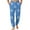 Sky Blue, variant on Wutalume Men's Drawstring Pocket Cuffed Casual Pants with Christmas Print, Soft Home Sleep Pants for Lounge, Holiday Wear, and Comfortable Relaxation,Dark Green L
