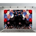 thumbnail image 6 of 4th of July Backdrop Independence Day Background American Flag Holiday Party Banner Patriotic Decor Fourth of July Memorial Day Party Decorations Props, 6 of 10