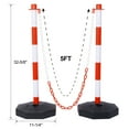 thumbnail image 4 of CQSXDA High-Visibility Warning Colors Durable Material 32 5/8"" Tall Traffic Cones - Ideal for Parking Lots, Construction Zones & More 4ps, 4 of 8