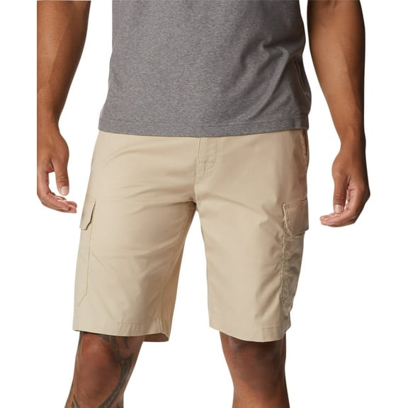 Columbia Mens Straight fit Cargo Shorts 30 / 10 Beige Solid Stretch