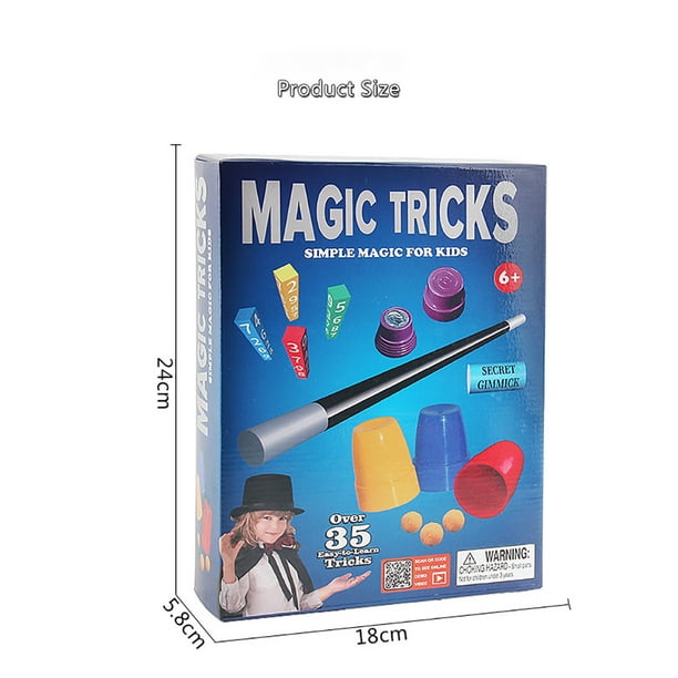 Ensemble Magique pour Enfants Tours de Magie Jouets Accessoires Magiques  Débutants Spectacle de Performance Fournitures avec Instructions 