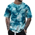 thumbnail image 2 of Tie Dye T Shirts for Men 2026 Summer Casual Short Sleeve Crewneck Breathable Tee Shirt, 2 of 4