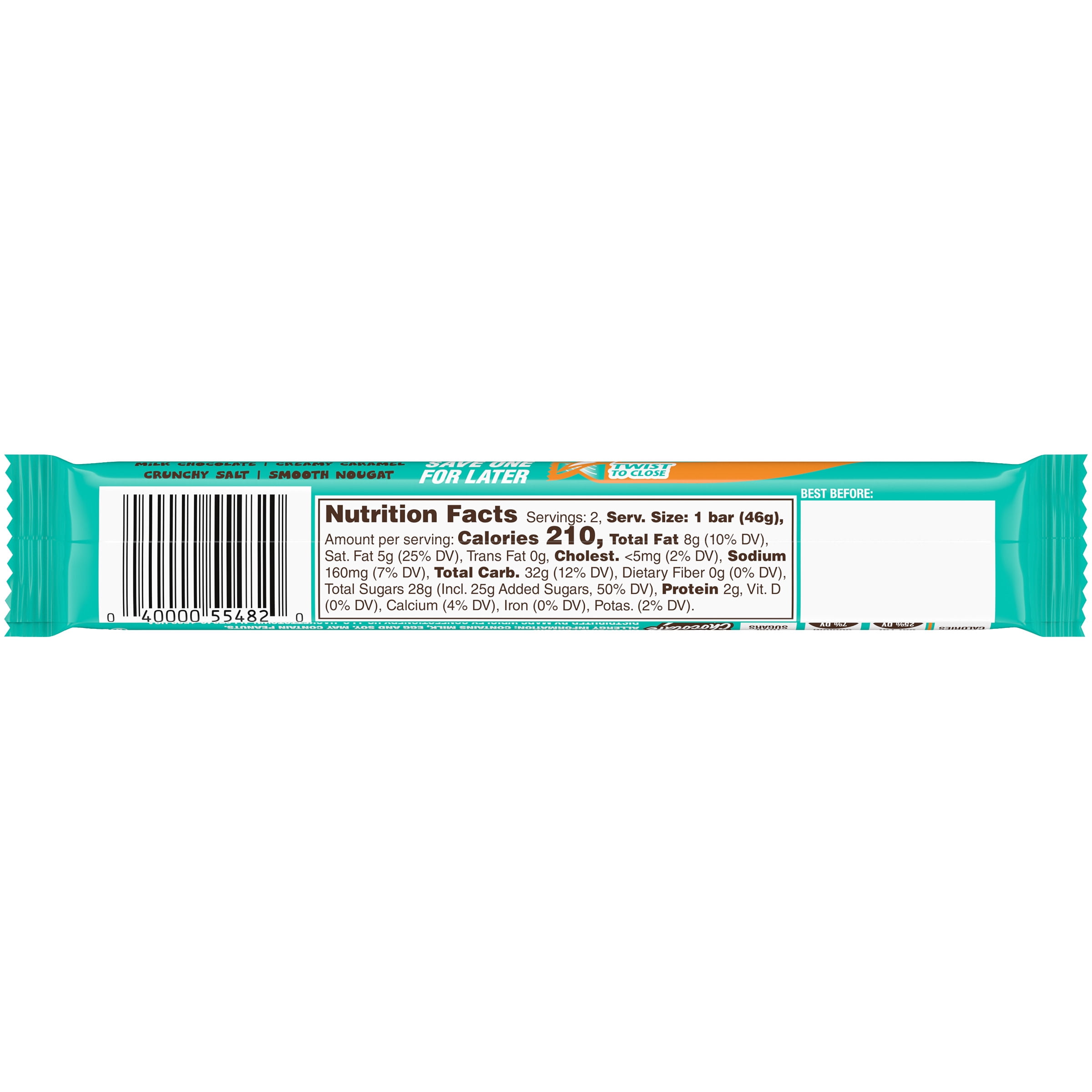 Milky Way Salted Caramel Chocolate Candy Bar, Share Size - 3.16 oz