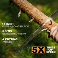 thumbnail image 4 of Sierra plegable REXBETI de acero SK-5 de 14" para poda y camping, 4 of 8