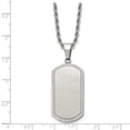 thumbnail image 5 of Chisel Stainless Steel Laser Cut Dog Tag Pendant Necklace, 5 of 6