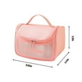 thumbnail image 3 of FAMTKT Translucent Water Proof Cosmetic Bag, Cosmetic Bag Set Frosted Translucent Pvc with Zipper Handle Portable Travel Bag, Hangable and Handy Cosmetic Bag, 3 of 8
