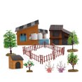 thumbnail image 1 of Simulation Poultry Animal Model Set Diy Farm Animal Action Figures Plant Scene Fence Model Toys For Birthday Gifts, 1 of 6