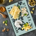 thumbnail image 5 of Saying Cutting Board, Family is Anchor That Holds Us Inspiration Writing Anchor Rope, Decorative Tempered Glass Cutting and Serving Board, Large Size, Black and White, by Ambesonne, 5 of 5