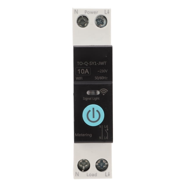 Smart Wifi Din Rail Switch, Din Rail Circuit Breaker Smart Switch, Mobile Phone Remote Control with 3 Timing Modes Function Suitable for Clever Household Appliances