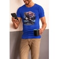 thumbnail image 4 of 4th of July American Flag Bald Eagle Mens Soft T Shirt, 4 of 5