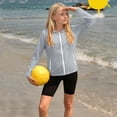 thumbnail image 7 of akafmk Girls Lightweights Jacket Sun Protection Hooded Zip Up Windbreaker Softshell Summer Fall Coat for Boys Outdoor School 5-12Y, 7 of 7