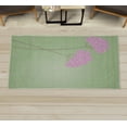 thumbnail image 1 of Allium Flower Decorative Rug, Floral Design with Swirl Lines Falling Leaves Autumn Inspired, Quality Carpet for Bedroom Dorm and Living Room, 6 Sizes, Pistachio Green, by Ambesonne, 1 of 1