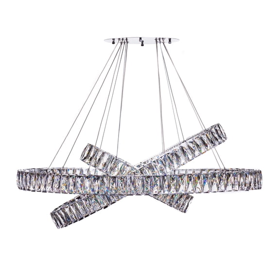 Finesse Decor Crystal Elegance LED Chandelier // 3 Ovals