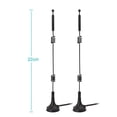 thumbnail image 4 of Eightwood Dual Band WiFi 2.4GHz 5GHz 5.8GHz 9dBi Magnetic Base MIMO RP-SMA Male Antenna 2-Pack for WiFi Router Wireless Network Card USB Adapter Security IP Camera, 4 of 17
