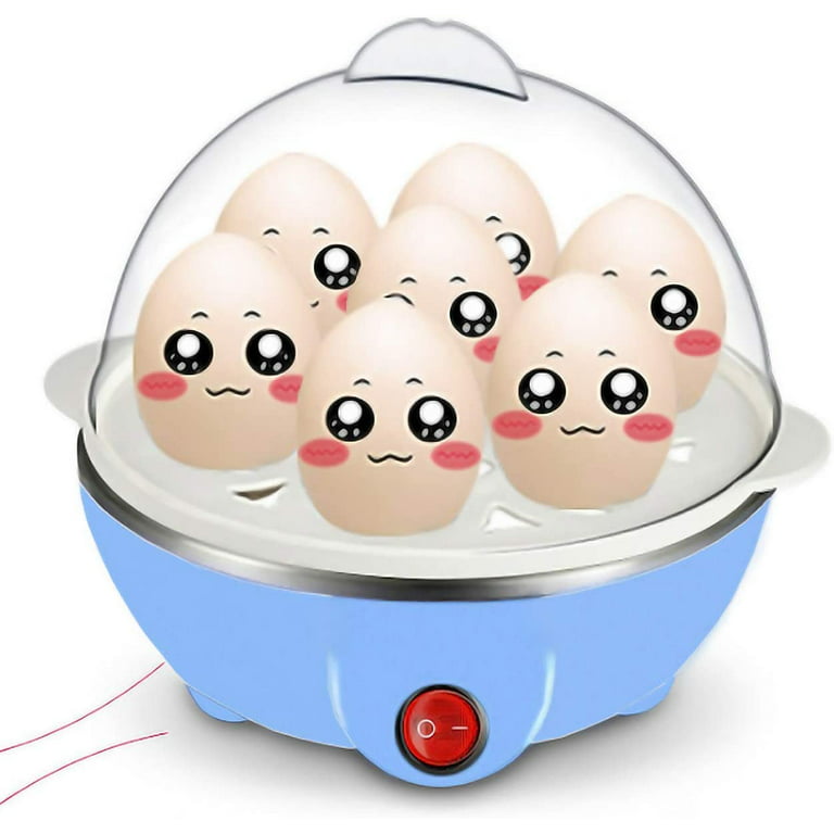 7-Egg Automatic Easy Egg Cooker, Steamer, Poacher (White)