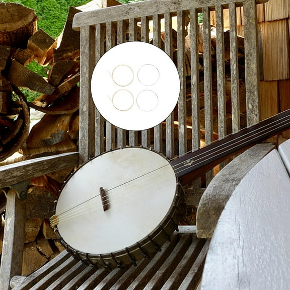FESTFENDS 1 Set Banjo Replacement Parts Steel Strings for Music Practice