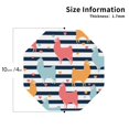 thumbnail image 3 of Kll Octagon Drink Coasters Set Of 4,Pu Leather Absorbent Coasters Set Decorative Coffee Cup Coasters Housewarming Gift For Home Decor-Colorful Llama, 3 of 9
