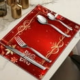 thumbnail image 2 of WEGFTDUOP Christmas Placemat Table Mat Christmas Home Living Room Decoration Placemat, 2 of 6
