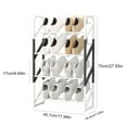 thumbnail image 3 of XingLiang Metal Shoe Rack Organizer, 4 Tier Storage Shelf for Bedroom, Entryway, Dorm Room Shelf Organizer for Closet Easy Install, Durable Steel Tube Construction, 3 of 7