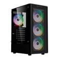 thumbnail image 1 of Gabinete Gamer BALAM RUSH DRAGONFLY PERFORM CRYSTAL GM590 CB Media Torre 4 Fan Cristal Templado BR-935968, 1 of 6