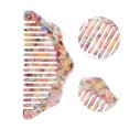 thumbnail image 3 of Unique Bargains 1 Pc Portable Floral Hair Comb Colorful Acetate Sheet, 3 of 6